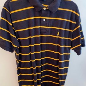 Polo Ralph Lauren black & gold striped polo
